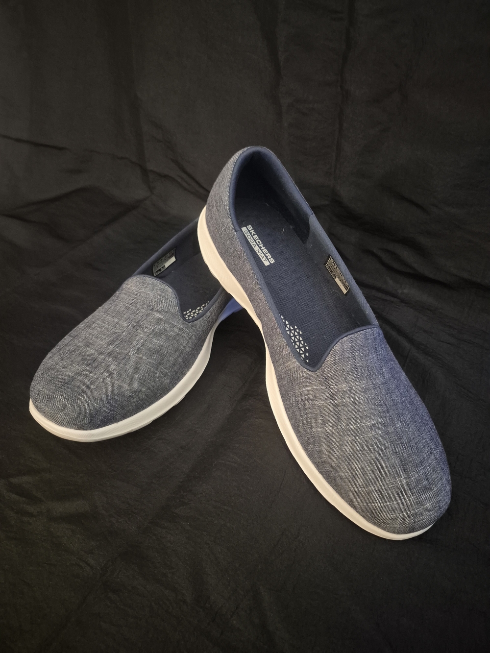 Skechers Navy Slip-On Comfort Shoes for Women